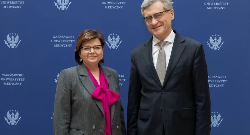 Izabela Leszczyna minister zdrowia, Zbigniew Gaciong rektor WUM