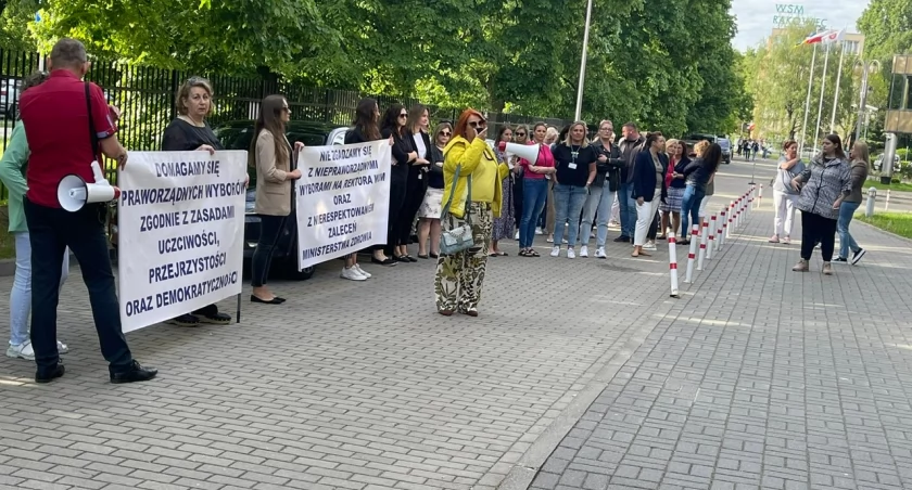 Protest związków zawodowych WUM 6 maja 2024 r.