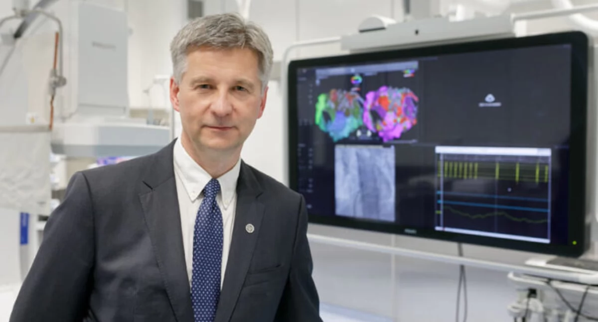 Prof. Piotr Pruszczyk kierownik rozbudowanej kliniki i Prorektor ds. Nauki i Transferu Technologii WUM, zdj. sercenabanacha.org.pl