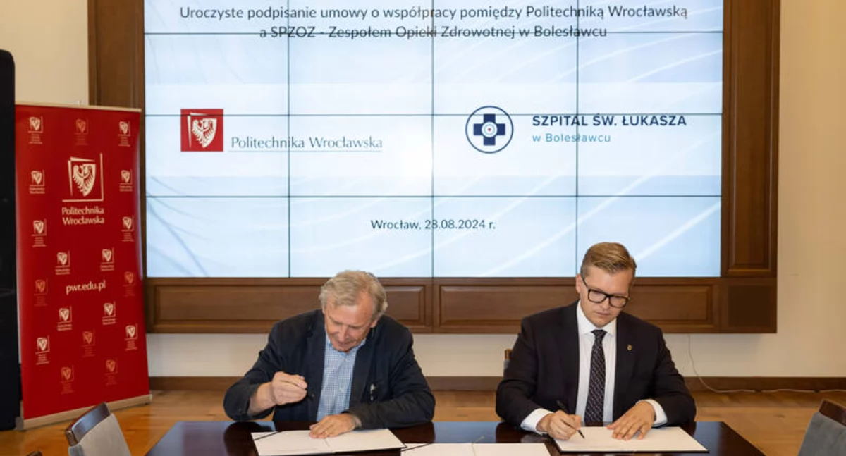 Szpitale, instytuty, Szpital Bolesławcu będzie współpracować Politechniką Wrocławską - zdjęcie, fotografia