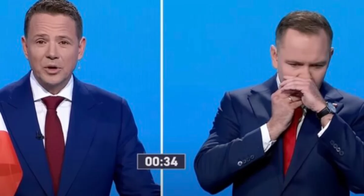W Polsce, Nawrocki zażył snusa podczas debaty Polsce legalny - zdjęcie, fotografia