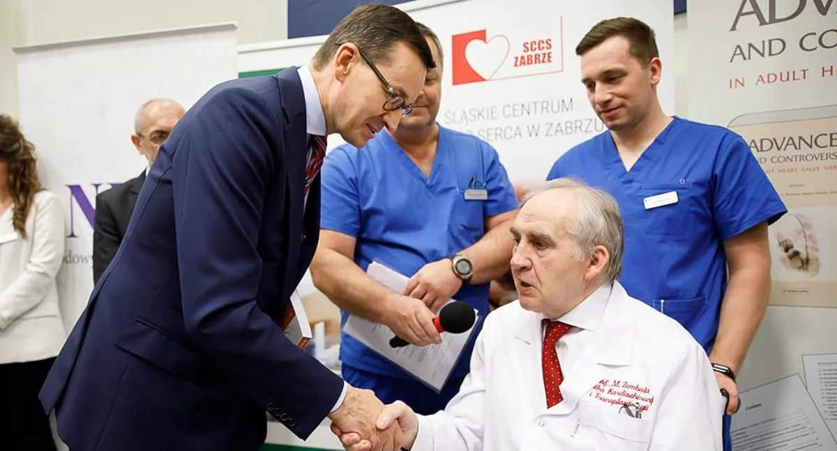 Mateusz Morawiecki i prof. Marian Zambala. Foto. KPRM