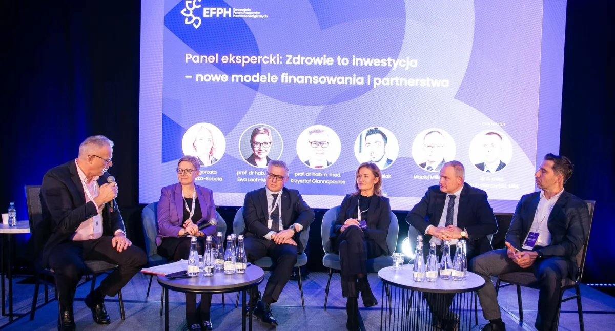 Debata „Zdrowie to inwestycja - nowe modele finansowania i partnerstwa”, Europejskie Forum Pacjentów Hematoonkologicznych. Fot.: materiały prasowe