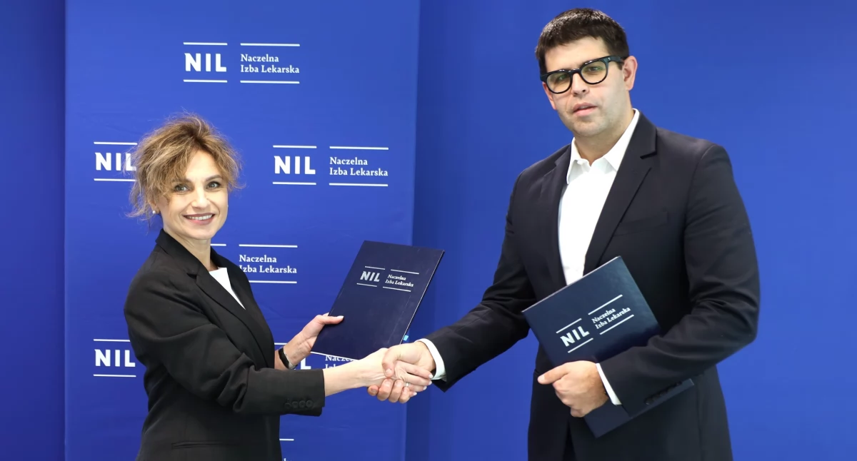 Na zdj.: Izabela Marcewicz-Jendrysik i Łukasz Jankowski/fot. Karolina Bartyzel/NIL