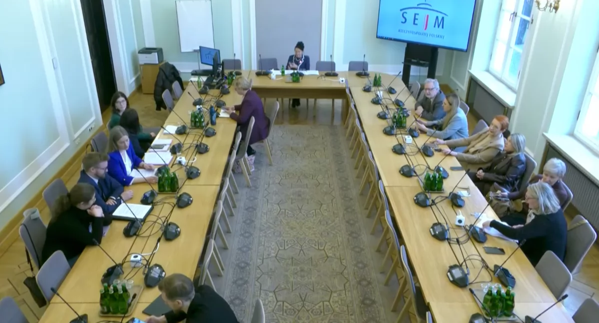 Sejm. Posiedzenie Parlamentarnego Zespołu ds. Chorób Rzadkich. Fot. screan 