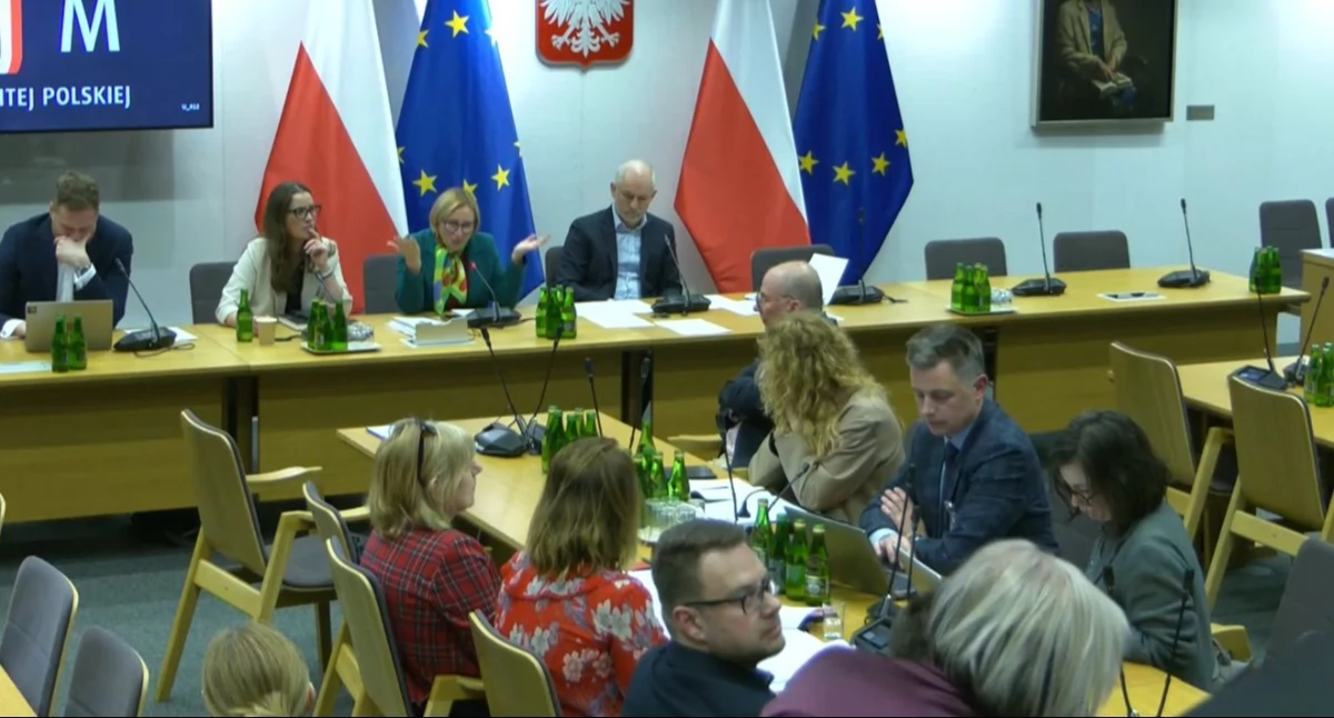 Posiedzenie komisji nadzwyczajnej ds. poselskich projektów. Foto. screen Sejm