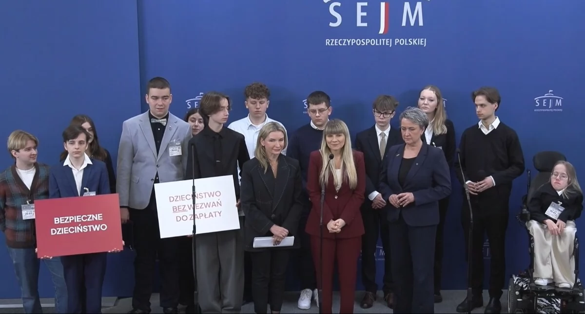 Konferencja prasowa w Sejmie. Foto. Screen Sejm