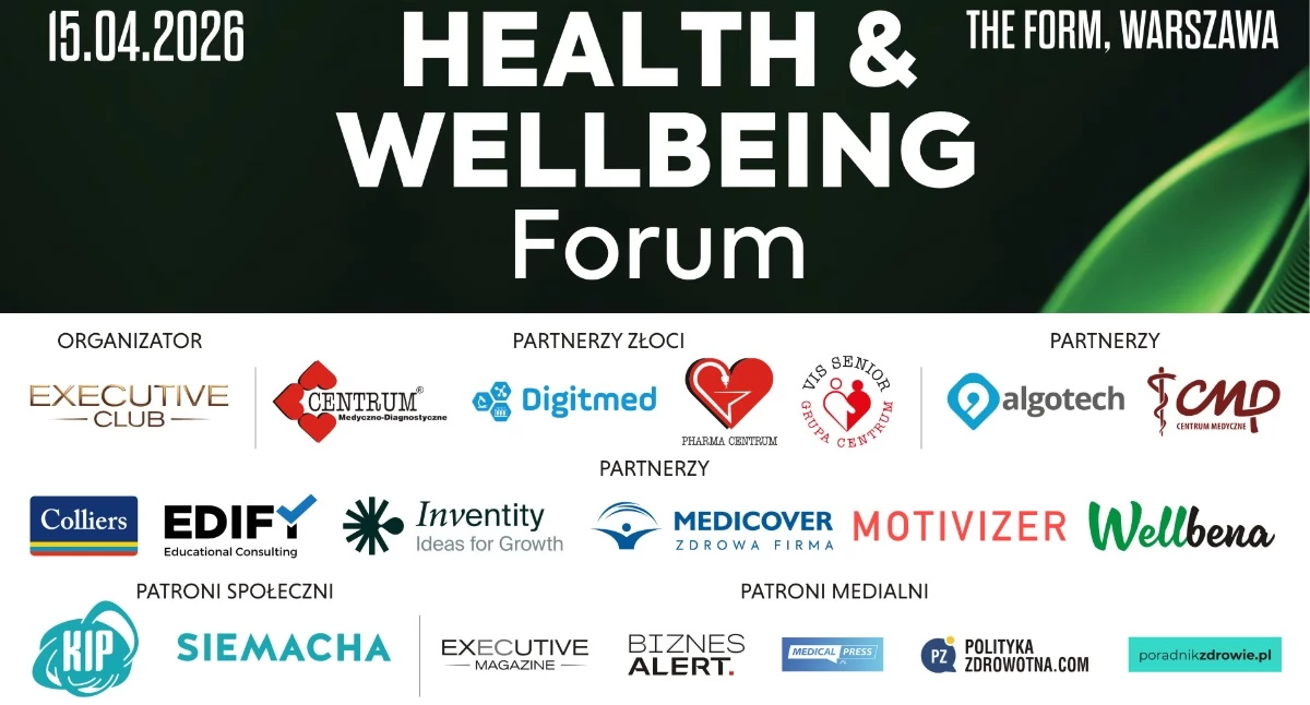 Grafika reklamująca Health & Wellbeing Forum