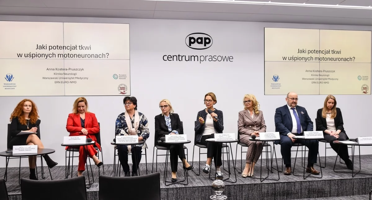 Konferencja prasowa „Przyszłość leczenia SMA - każdy motoneuron ma znaczenie”. Fot. materiały prasowe