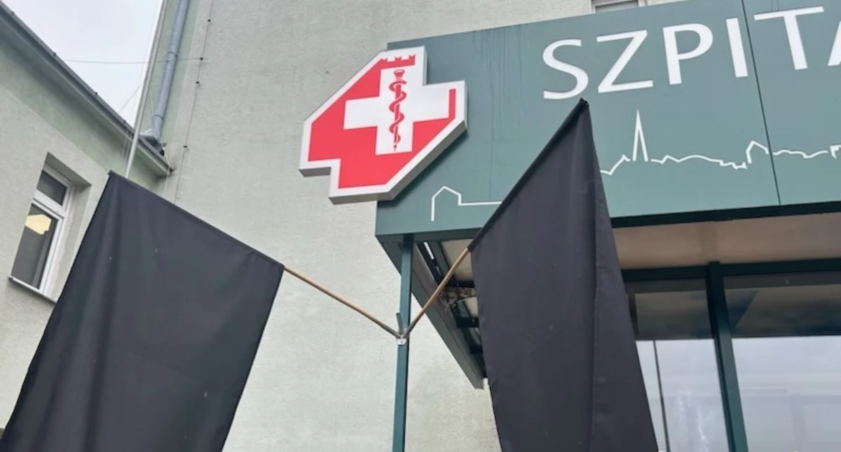 Akcja protestacyjna trwa od poniedziałku. Foto. Szpital w Sandomierzu