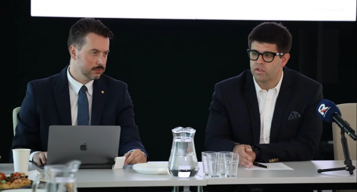 Na zdj. Artur Białoszewski i Łukasz Jankowski. Fot. Alicja Szczypczyk/NIL