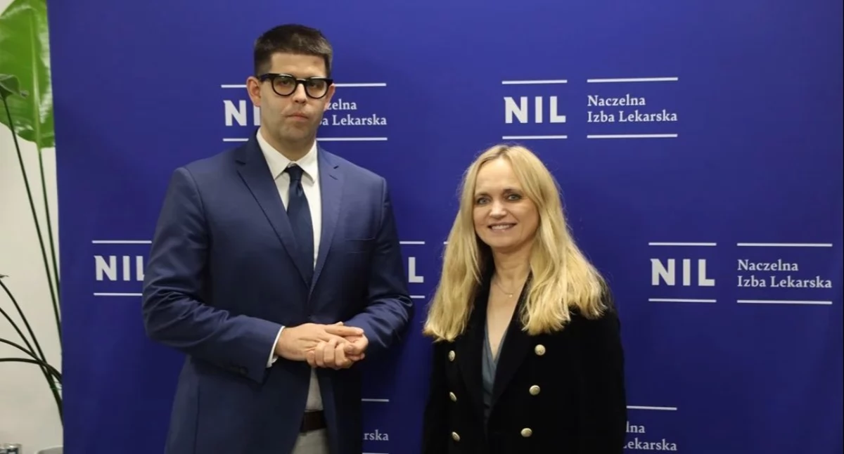 Łukasz Jankowski, prezes NIL i Jolanta Sobierańska-Grenda. Foto. NIL 