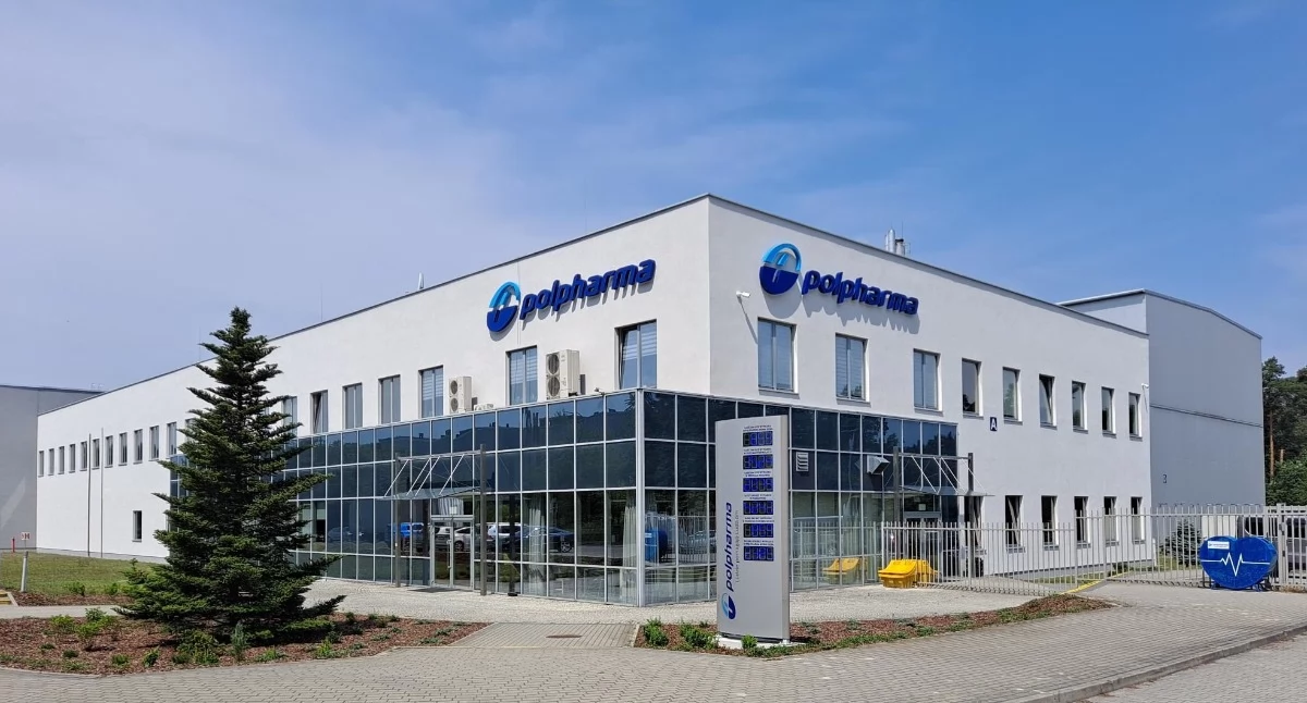 Polski zakład Polpharma. Foto. Polharmna
