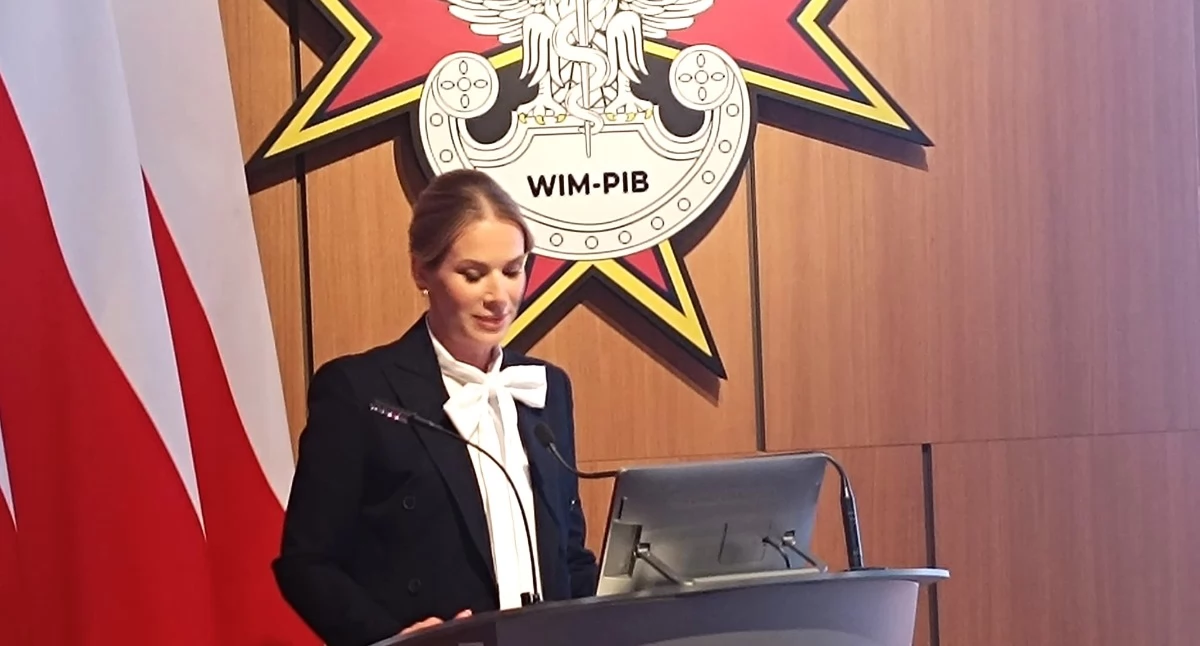 Na zdjęciu: prezydentowa Marta Nawrocka w Dniu Pielęgniarki i Położnej w WIM. Foto: Małgorzata Hnat/PolitykaZdrowotna.com