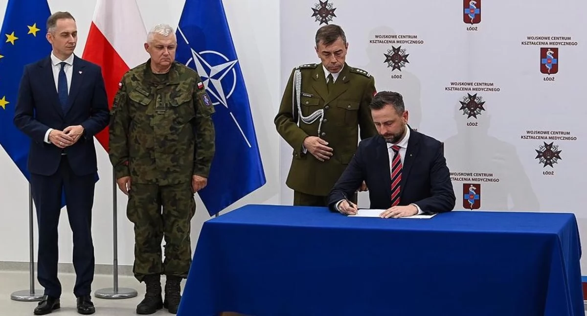 Wicepremier Władysław Kosiniak-Kamysz  o dotworzeniu Wojskowej Akademii Medycznej w Łodzi poinformował w 2024 roku. Foto. gov