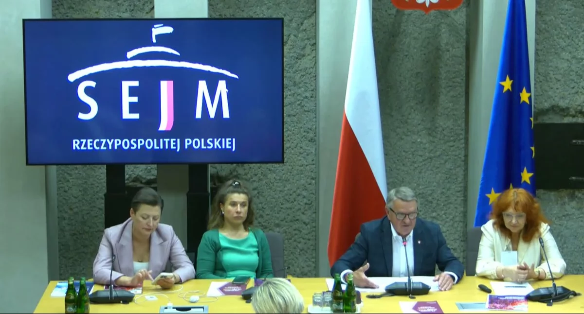 Posiedzenie sejmowego Parlamentarnego Zespołu ds. Onkologii. Foto. Screen Sejm