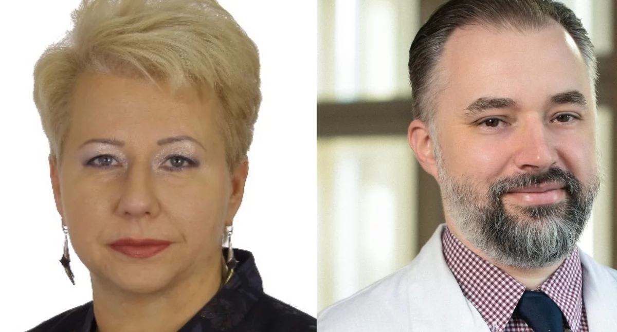 Profesor Małgorzata Pihut i prof. Tomasz Szczapa