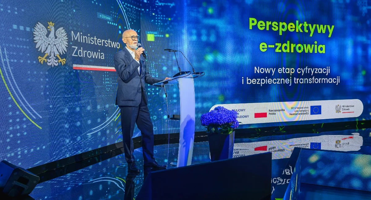 Na zdjęciu: wiceminister zdrowia Tomasz Maciejewski podczas konferencji CeZ i MZ. Foto: CeZ 
