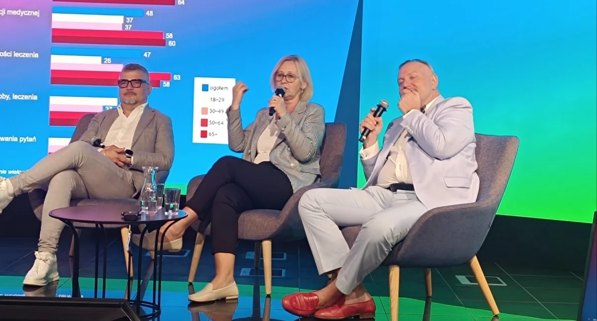 Na zdjęciu, od lewej: Prof. Paweł Wiechno, Anna Kupiecka, prof. Piotr Radziszewski. Foto: Małgorzata Hnat/PolitykaZdrowotna.com