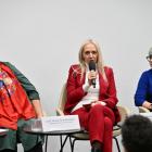  Od lewej: prof. Iwona Niewiadomska, Iwona Szmitkowska, Maja Branka 
