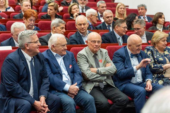 Bronisław Komorowski na jubileuszu prof. Jerzego Szaflika